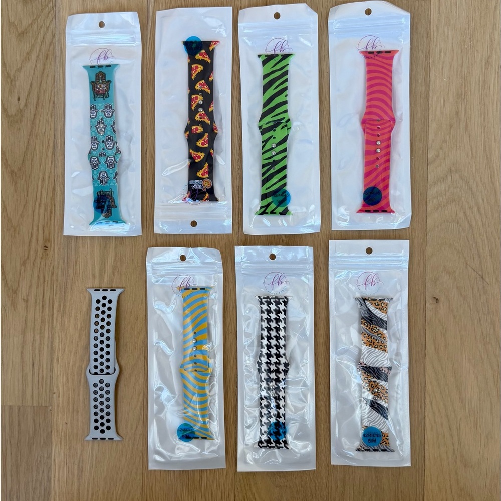 Fancy Bands For Apple Watch Set of 7 & Nike Sports Band